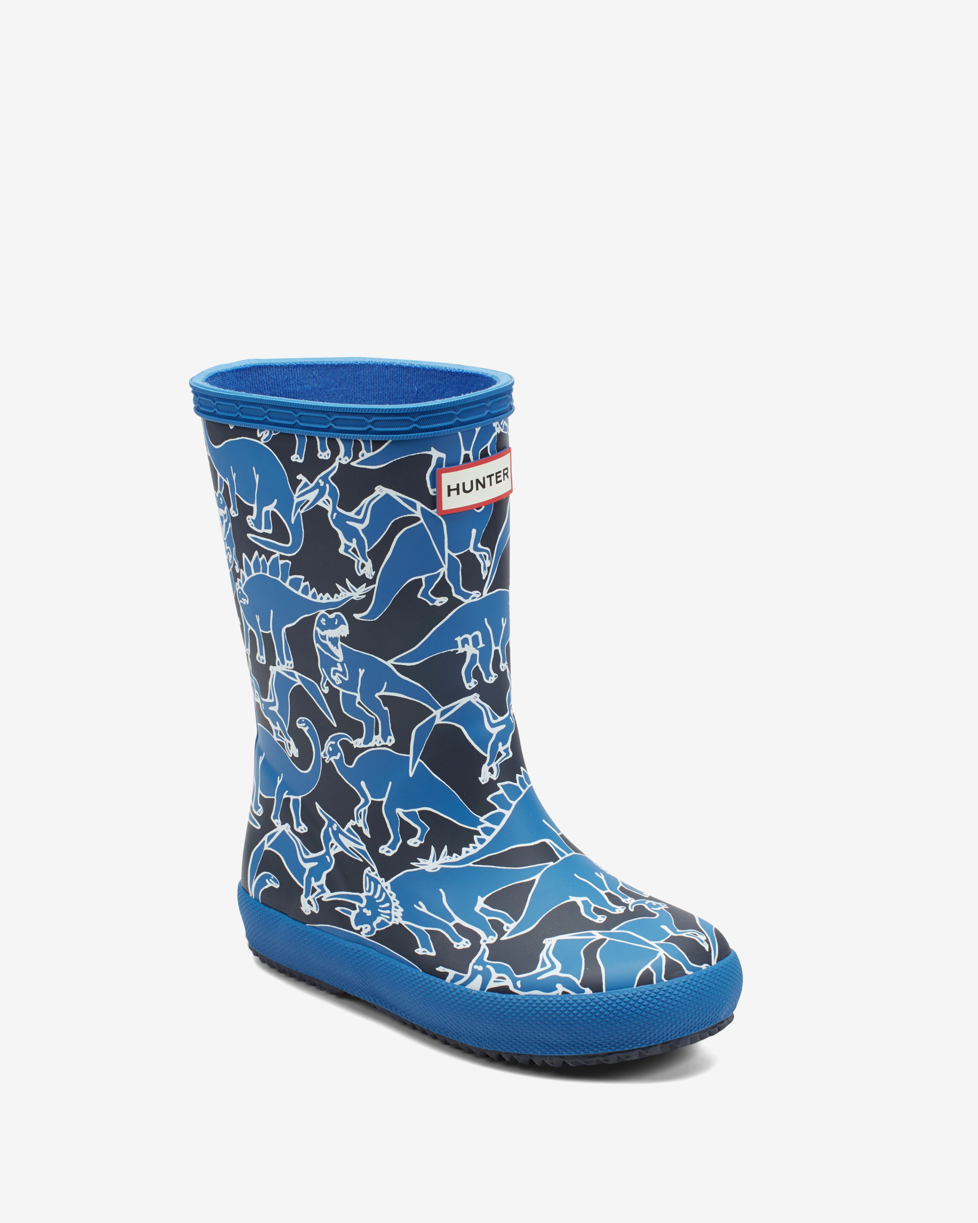 HUNTER KIDS LITTLE KIDS ORIGINAL FIRST CLASSIC BOOT BALEINE BLUE MULTI