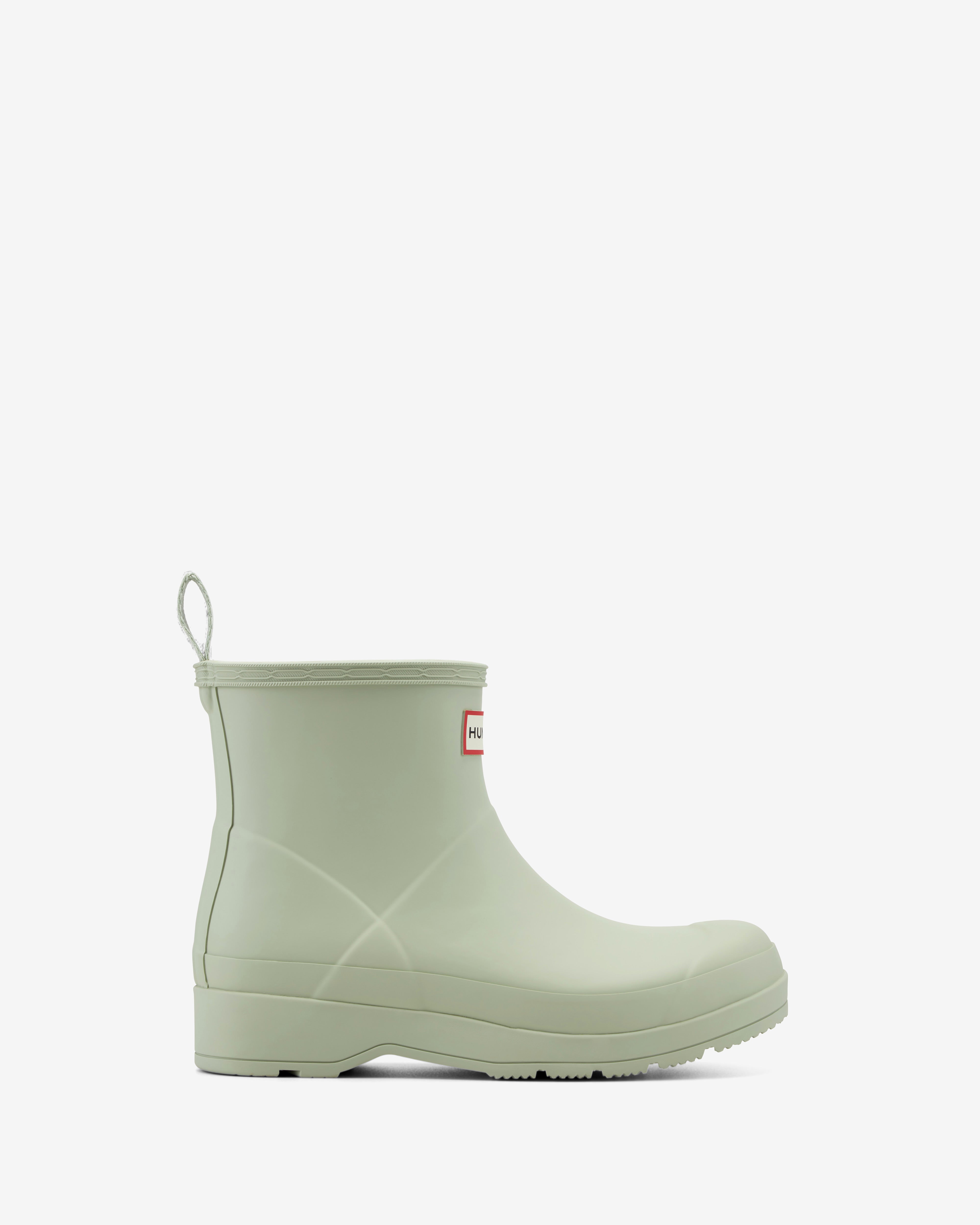 HUNTER WOMEN WOMENS PLAY SHORT BOOT FOG GREEN13-0210TPG