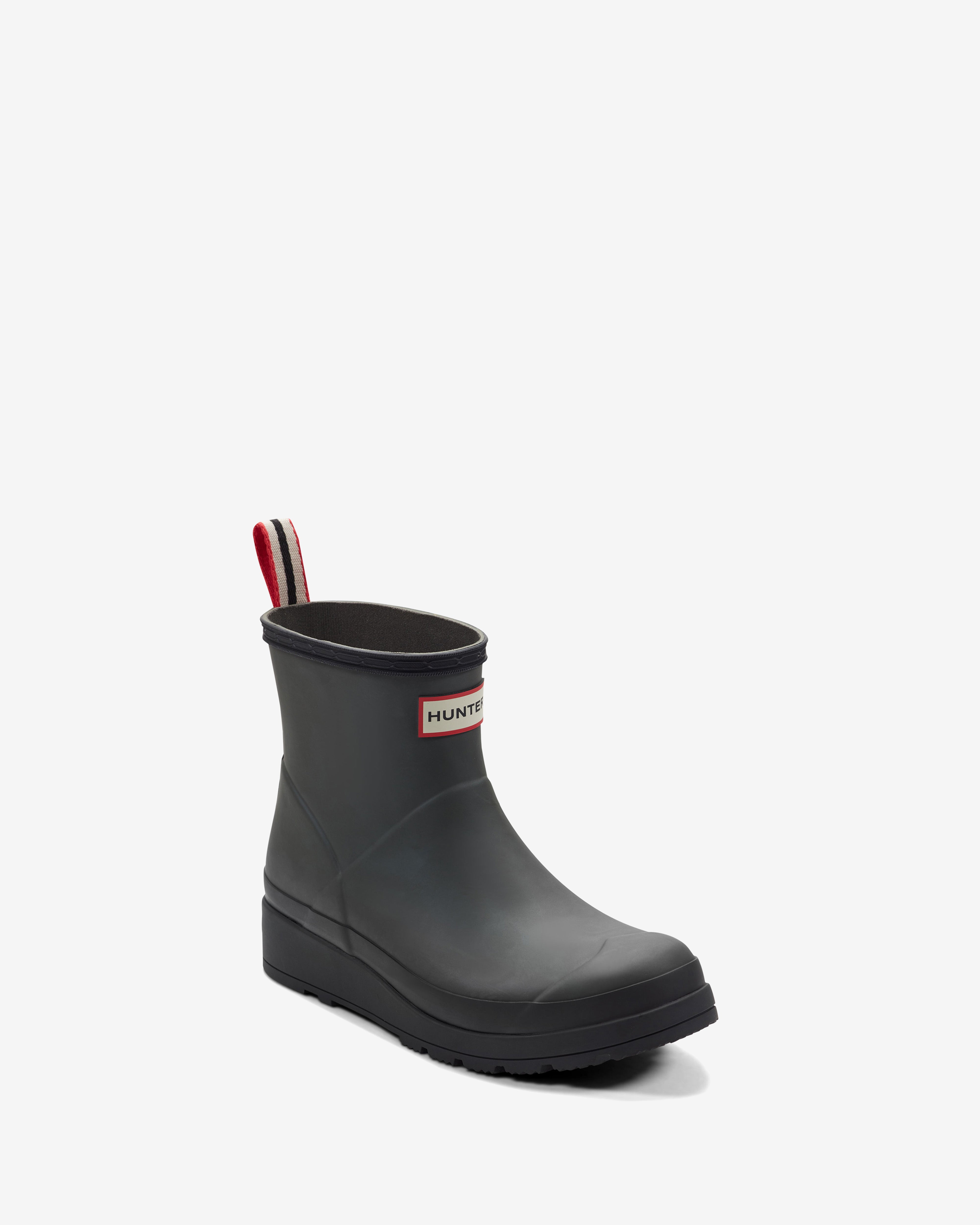 HUNTER WOMEN WOMENS PLAY SHORT BOOT GREEN87179/BLACK/HUNTER RED+90
