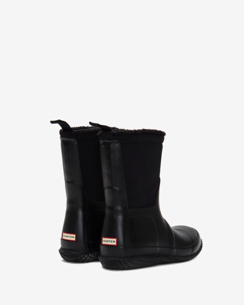 Hunter Kids BOTTES ISOLÉES IN/OUT GRANDS ENFANTS NOIR