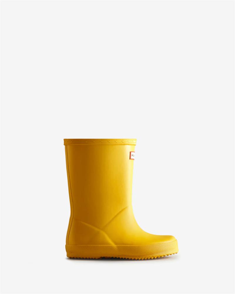 Hunter Kids BOTTINES ORIGINALES POUR PETITS ENFANTS PREMIÈRES CLASSIQUES JAUNE