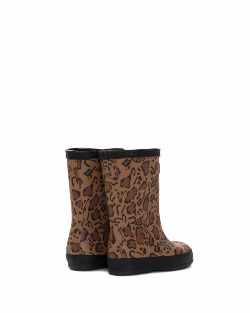 Black leopard hunter boots best sale