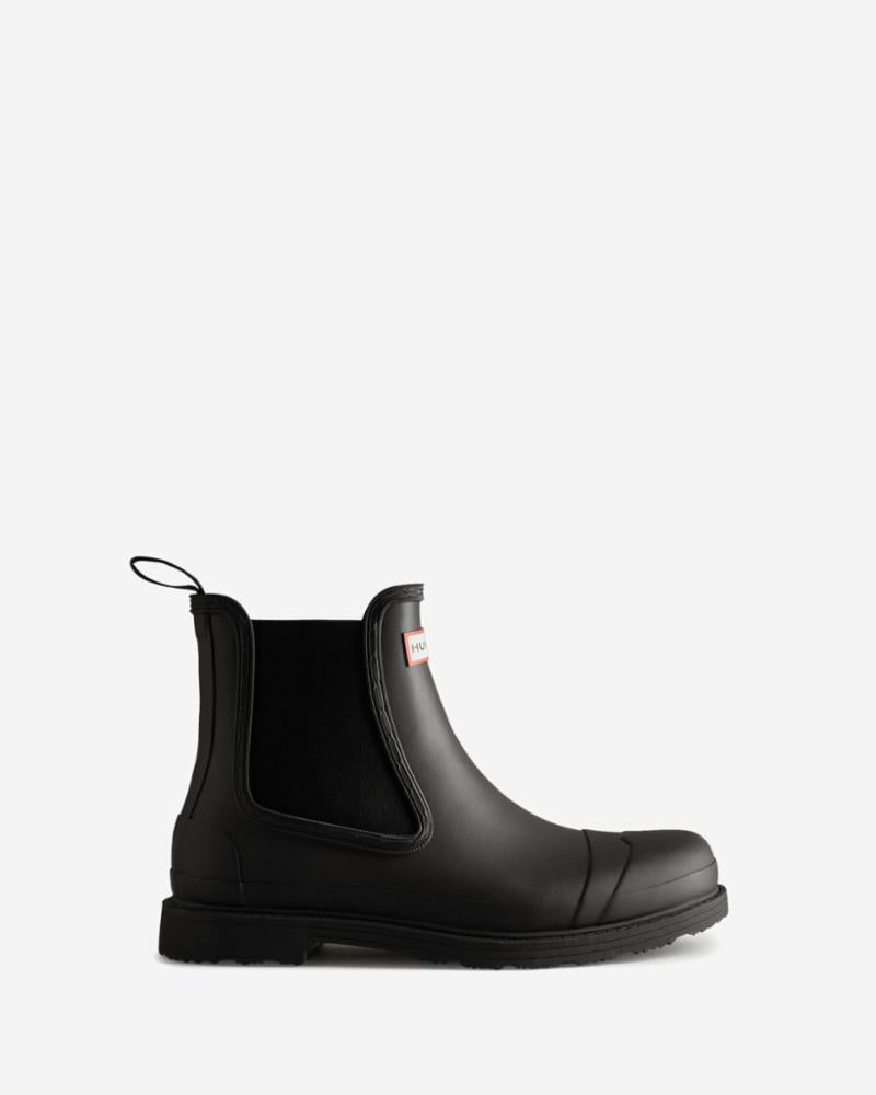 Hunter Men MENS COMMANDO CHELSEA BOOT BLACK