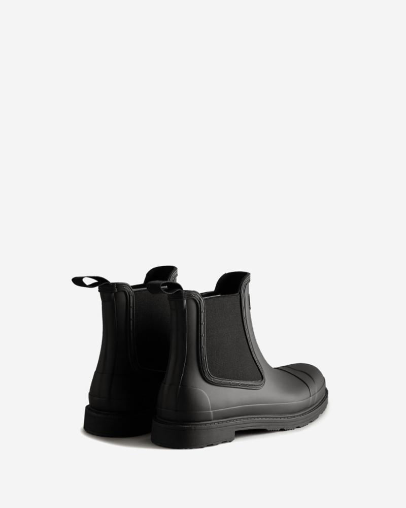 Hunter Men MENS COMMANDO CHELSEA BOOT BLACK