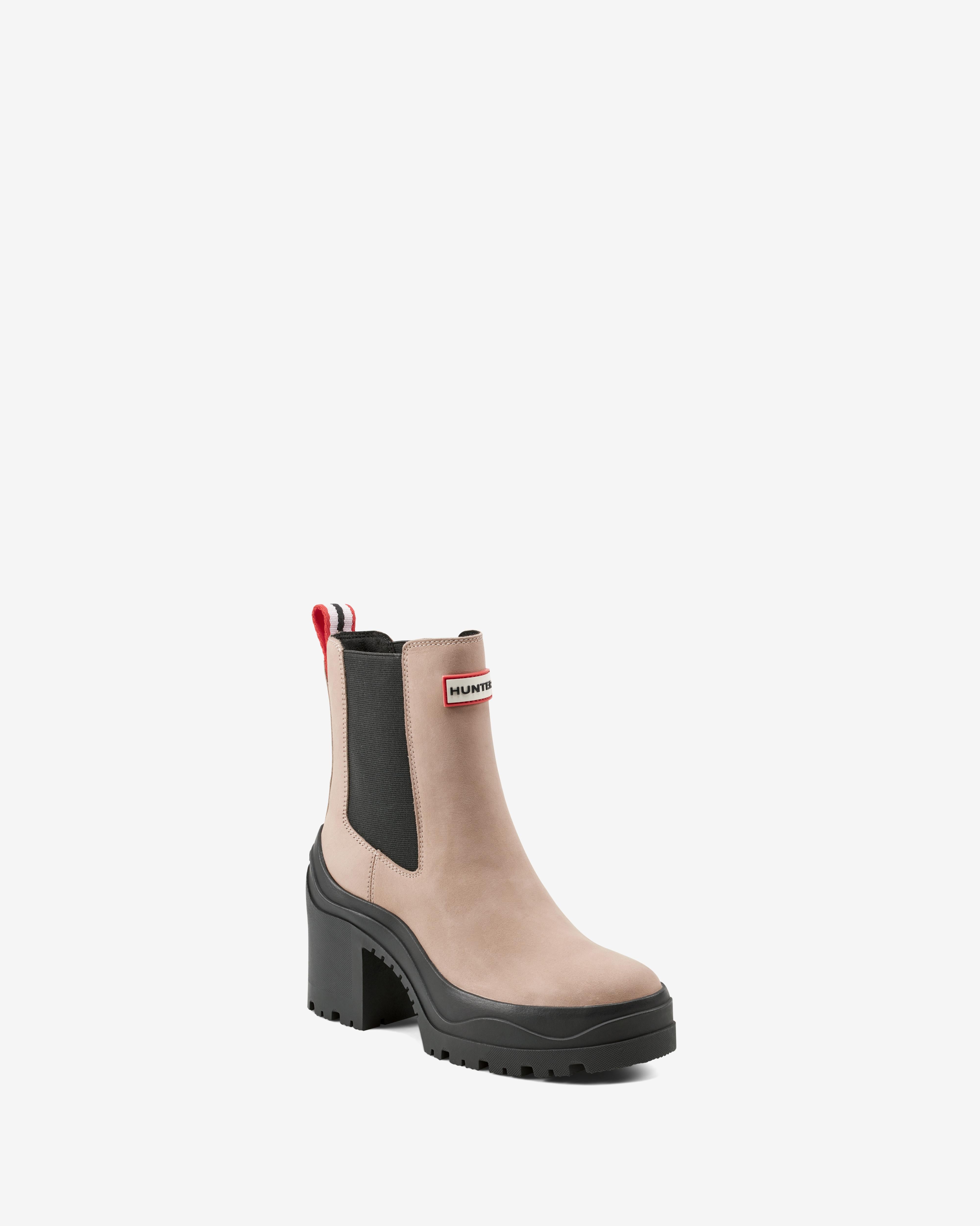Hunter Women MIANA BOOTIE SCOTS BARK/BLACK/WATERBUCK WP