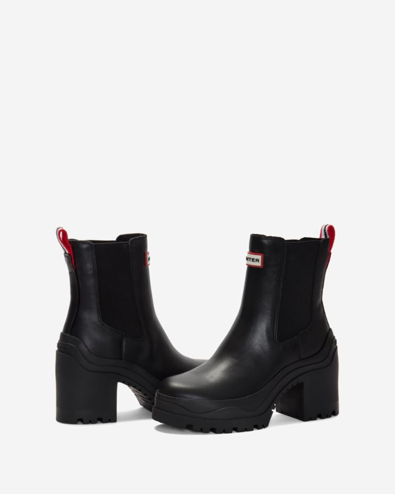 Hunter Women MIANA BOOTIE BLACK/NATURAL