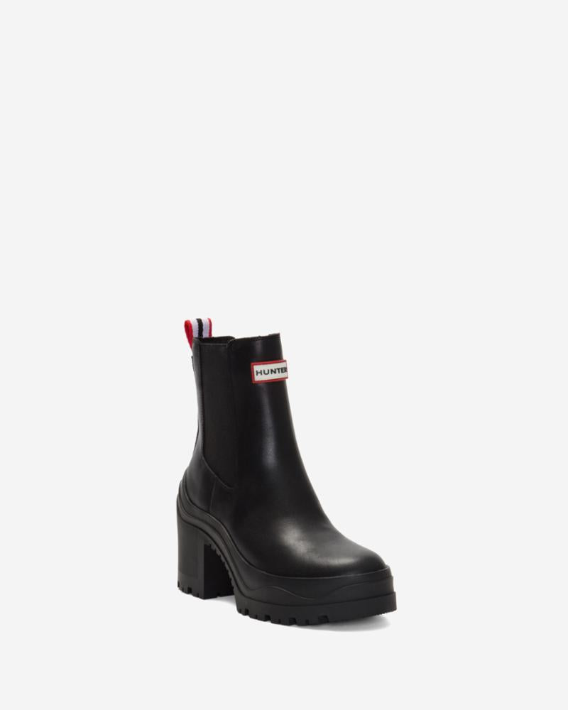 Hunter Women MIANA BOOTIE BLACK/NATURAL