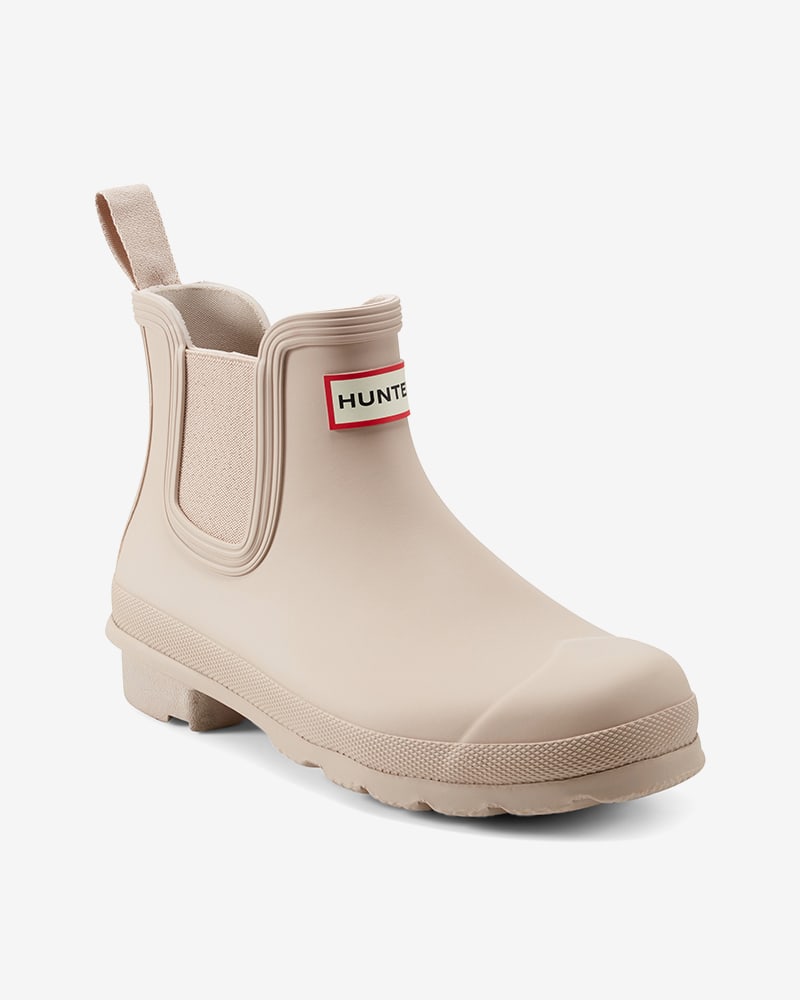HUNTER WOMEN WOMENS ORIGINAL CHELSEA BOOT BEIGE87763/BEIGE87763/BEIGE877
