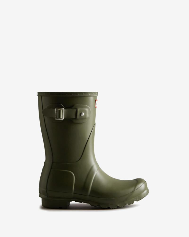Hunter Women WOMENS ORIGINAL SHORT BOOT OLIVE LEAF