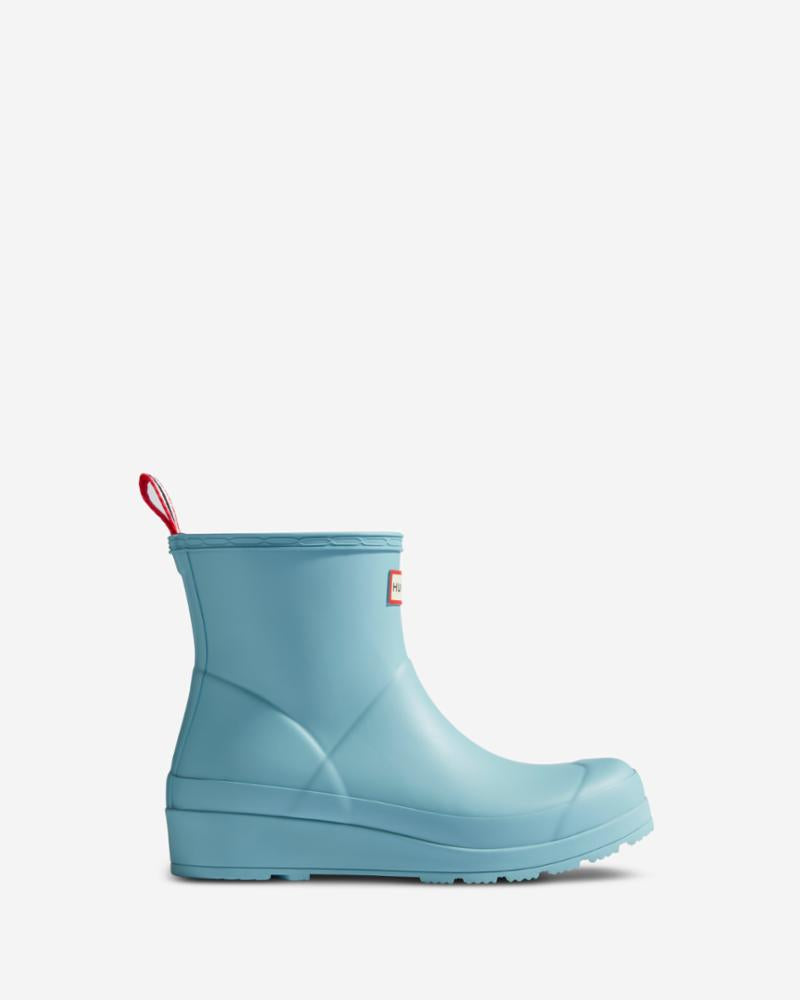 Hunter Women WOMENS PLAY SHORT BOOT SHIFTING BLUE