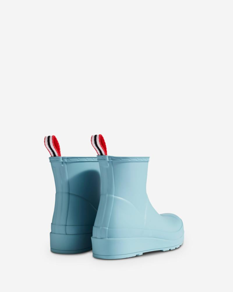 Hunter Women WOMENS PLAY SHORT BOOT SHIFTING BLUE