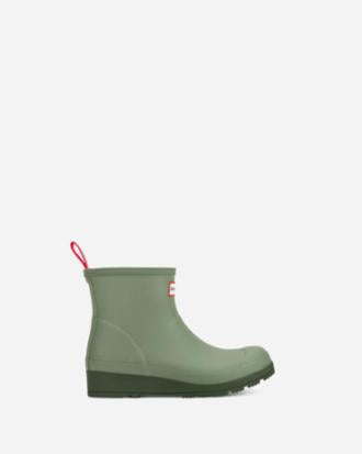 Hunter Women WOMENS PLAY SHORT BOOT OIL GREEN17 0115TPG/SIGNATURE