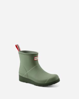 Hunter Women WOMENS PLAY SHORT BOOT OIL GREEN17 0115TPG/SIGNATURE