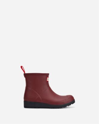 Hunter Women WOMENS PLAY SHORT BOOT TAWNY PORT19 1725TPG/SIGNATURE