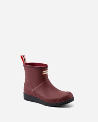 Hunter Women WOMENS PLAY SHORT BOOT TAWNY PORT19 1725TPG/SIGNATURE
