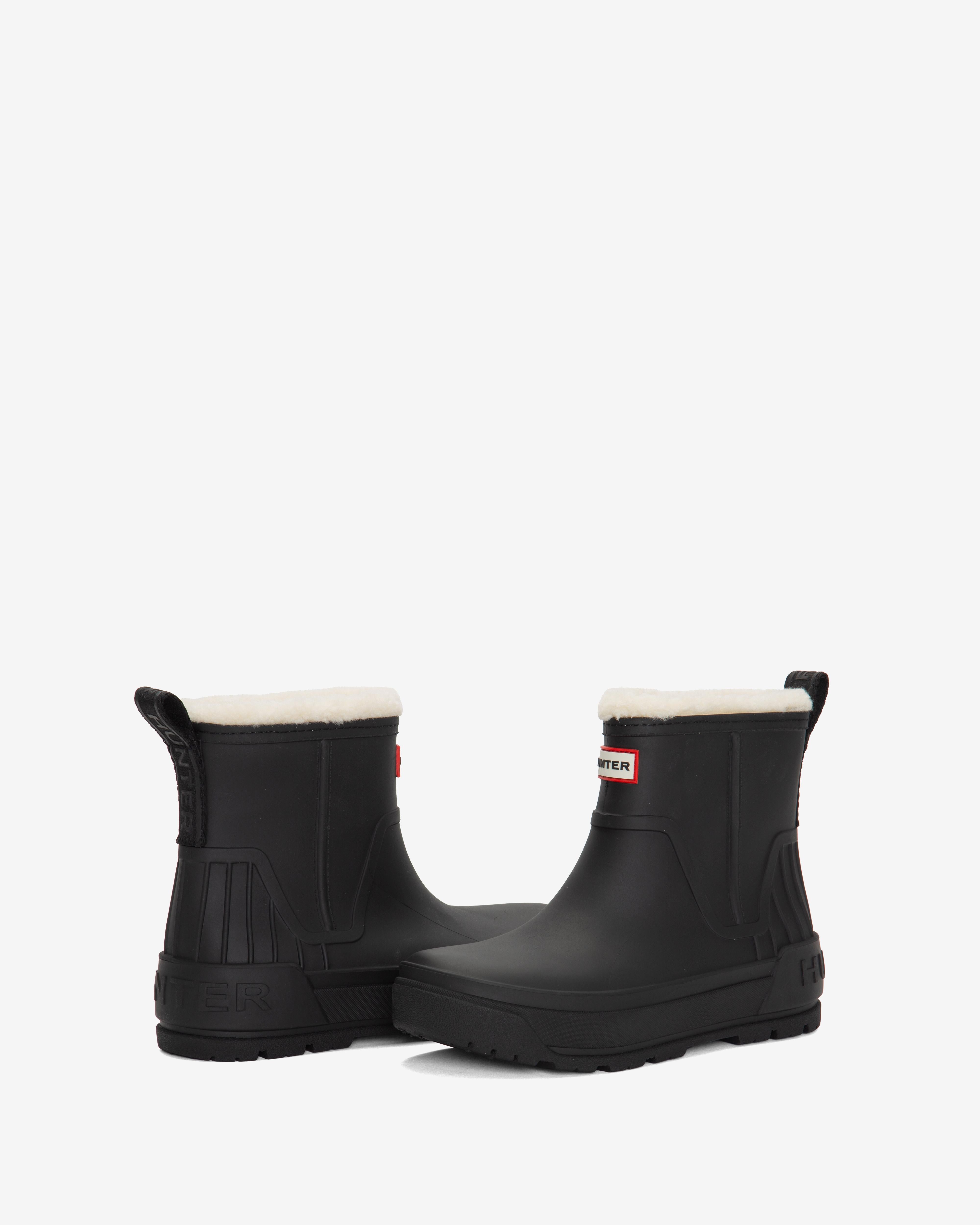 Hunter Women WILLA BOOTIE BLACK/BLACK/INJECTED MATTE TPE