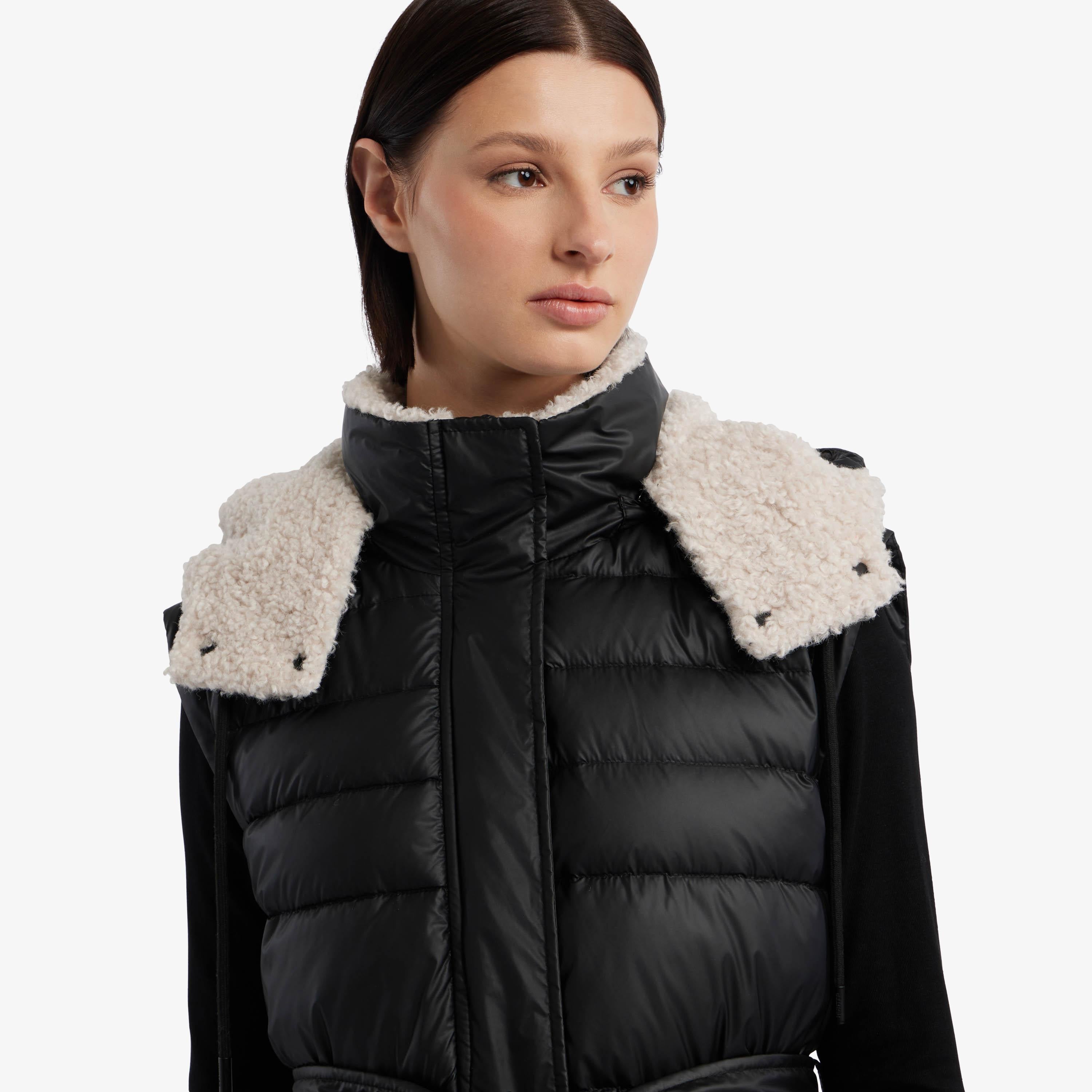 Hunter Women DOBY MARSHMALLOW PUFFER VEST BLACK