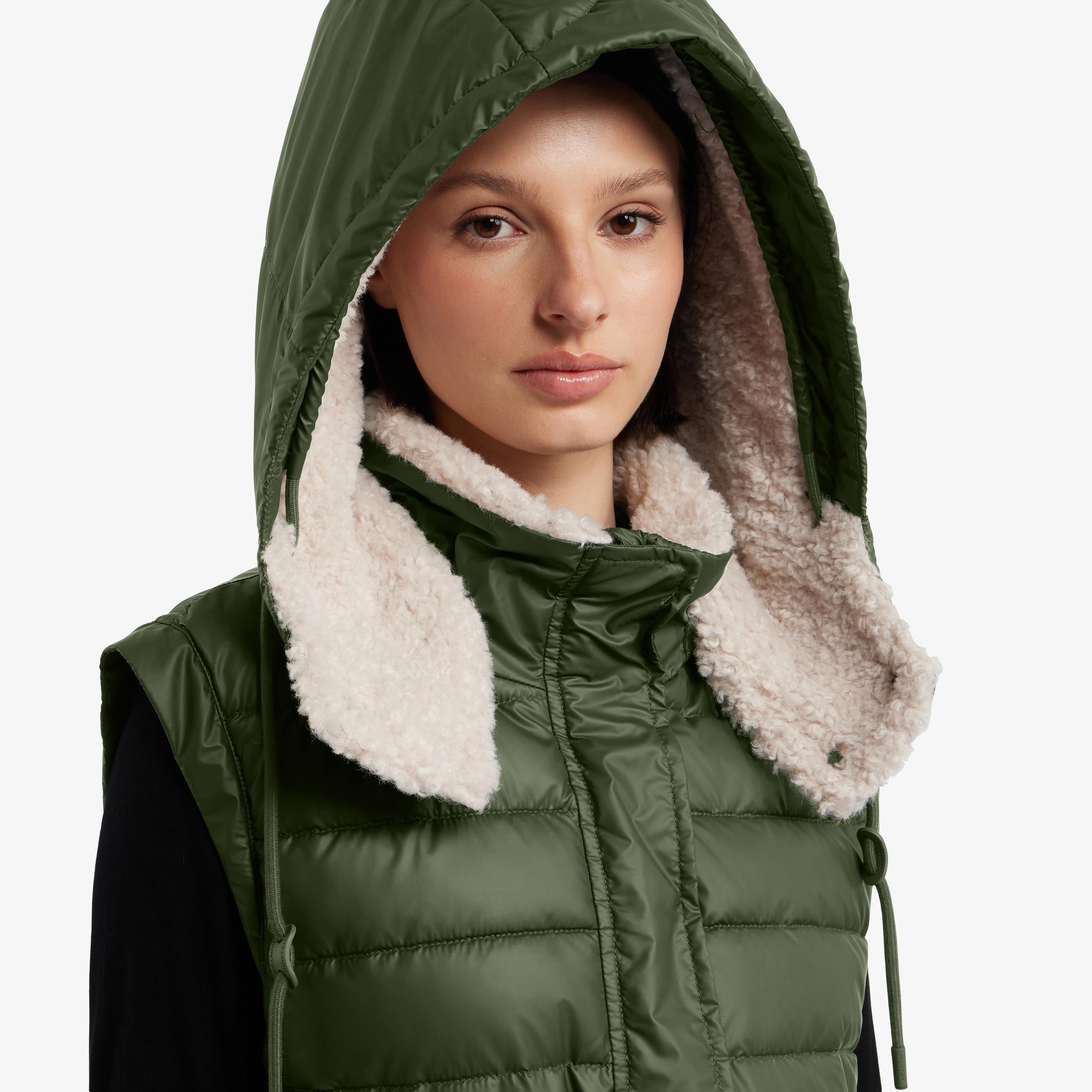 Hunter Women DOBY MARSHMALLOW PUFFER VEST HUNTER GREEN