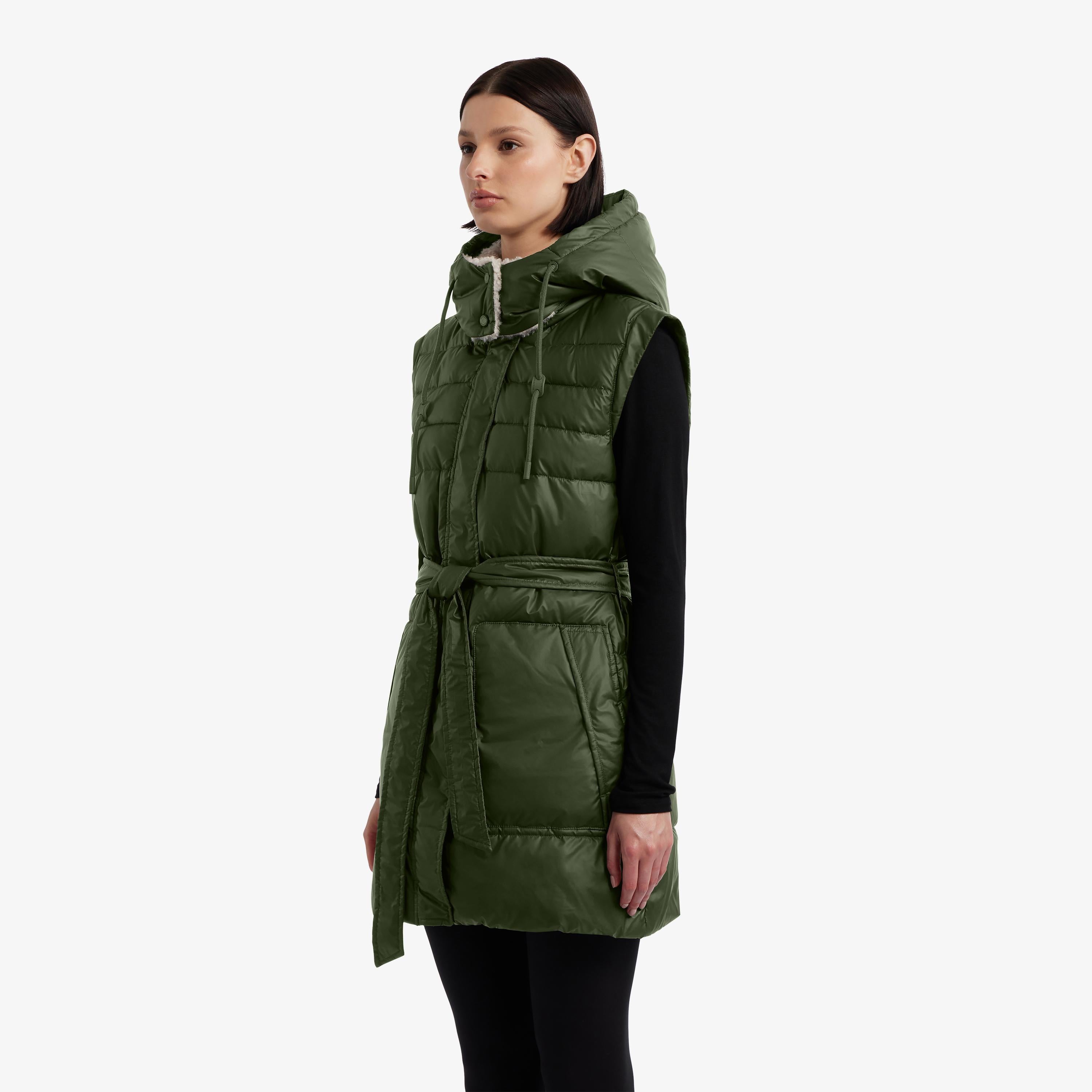 Hunter Women DOBY MARSHMALLOW PUFFER VEST HUNTER GREEN