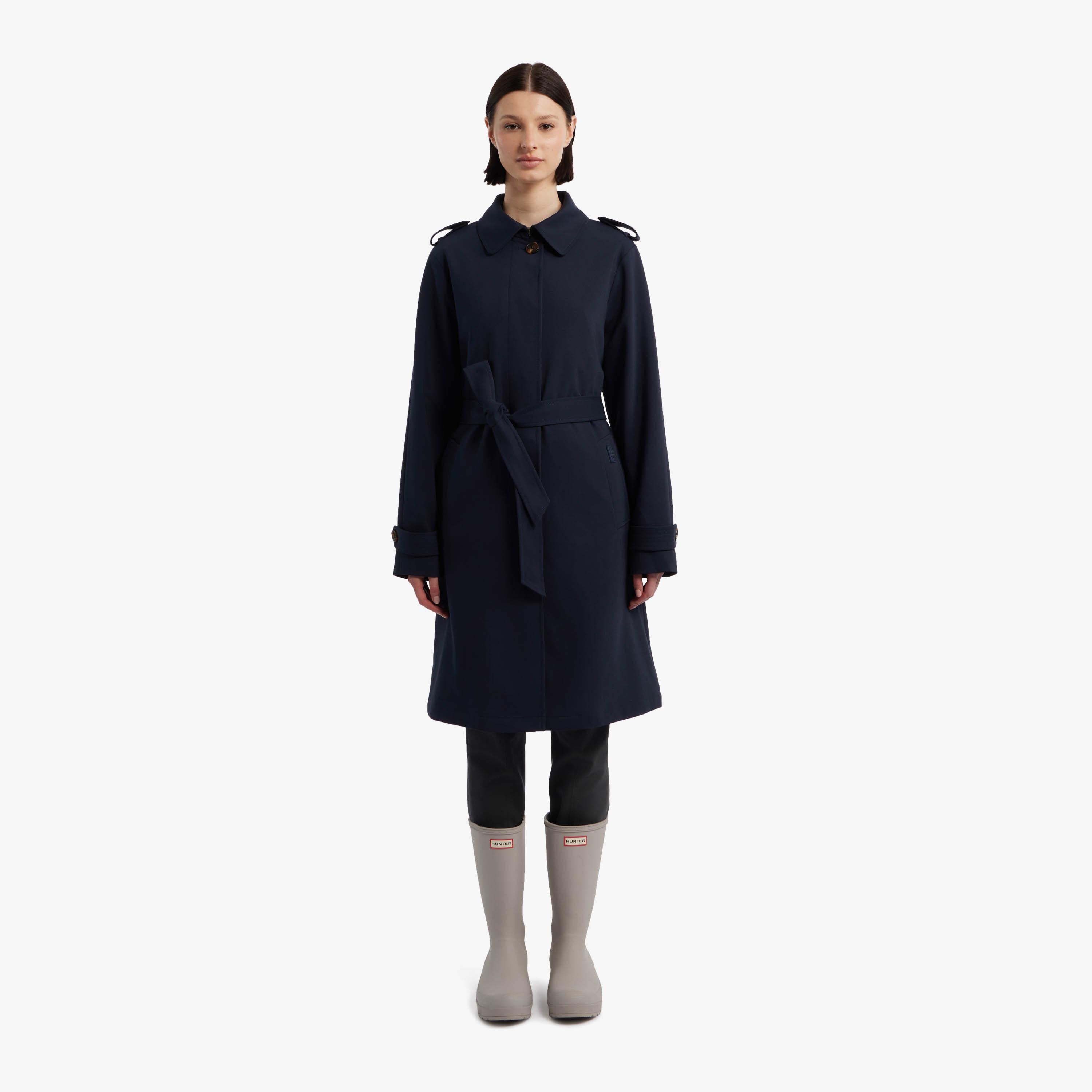 Hunter Women STELLA NOVELTY GAB TRENCH NAVY