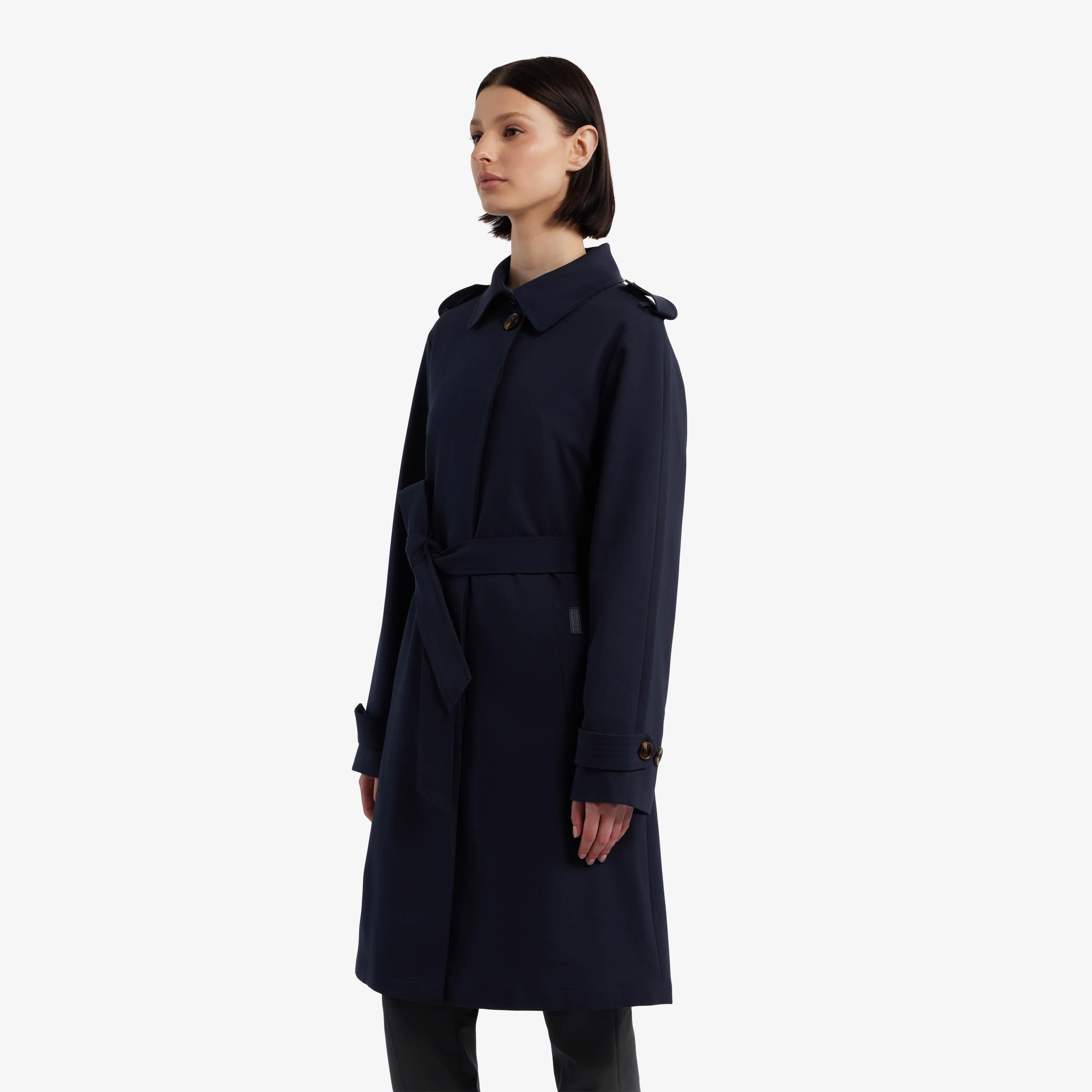 Hunter Women STELLA NOVELTY GAB TRENCH NAVY