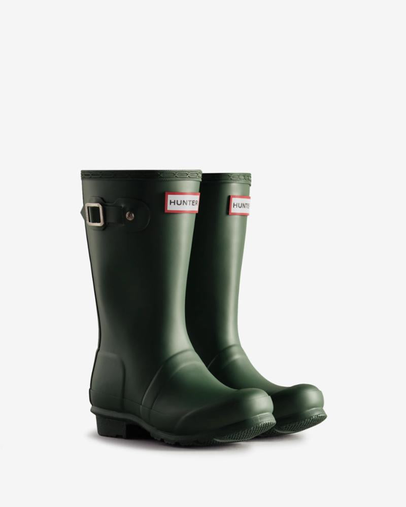 Kids green 2025 hunter boots