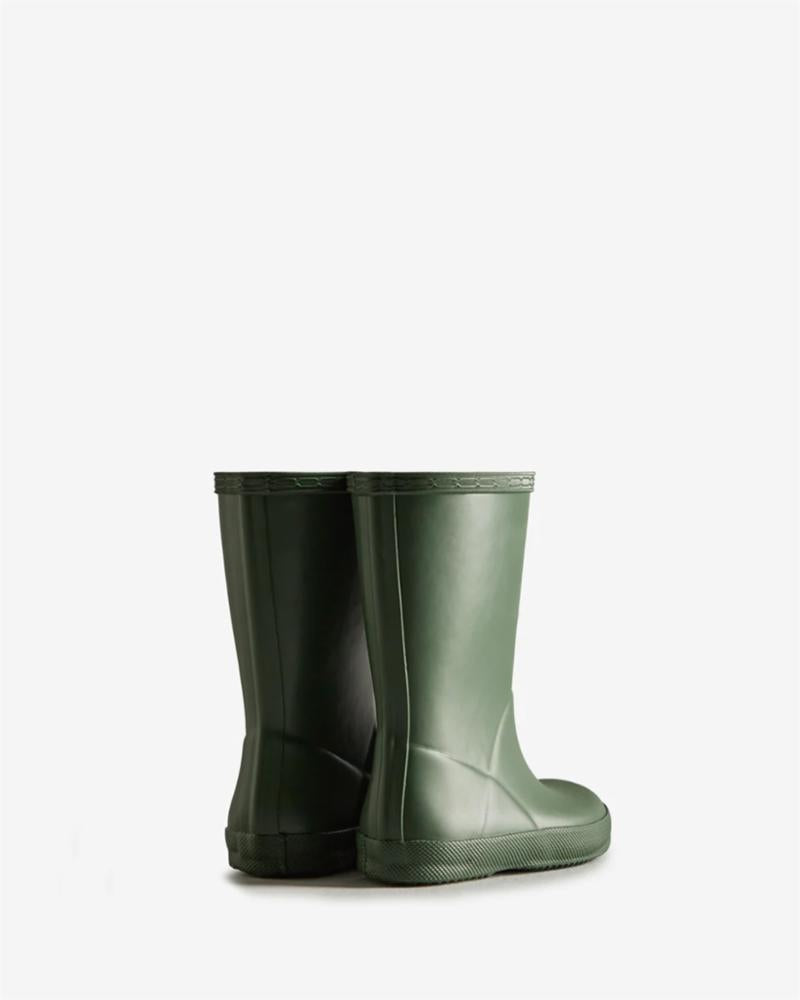 Hunter Kids First Classic Green Rain Boots