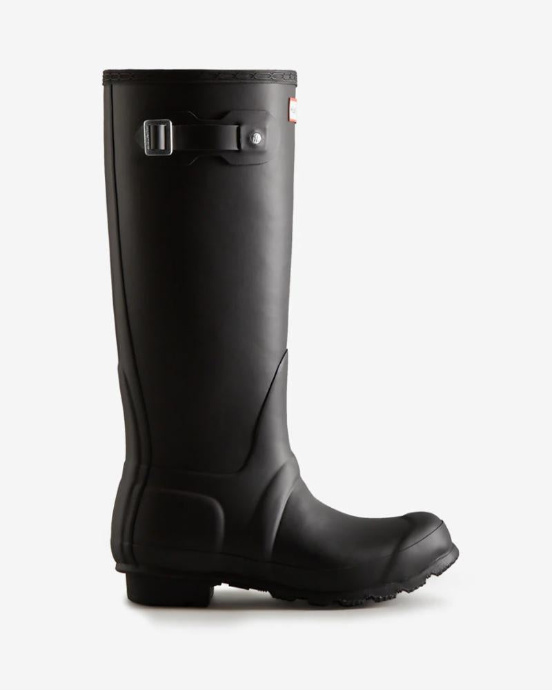 Flat black hot sale hunter boots